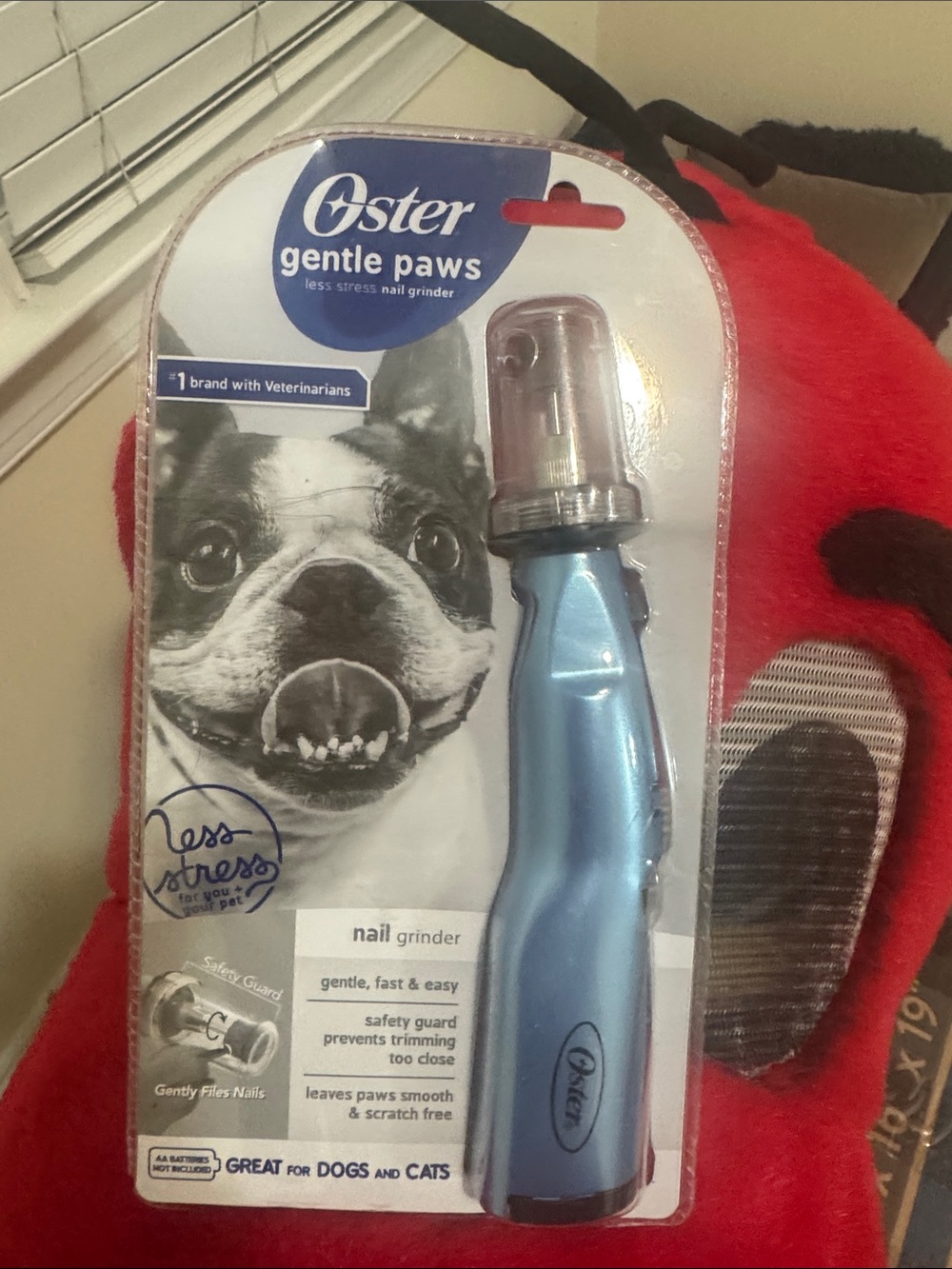 Oster Gentle Paws Nail Grinder in Light Blue for Small Pets